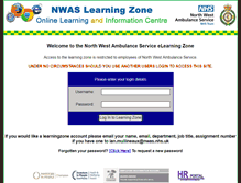 Tablet Screenshot of nwaslearningzone.net